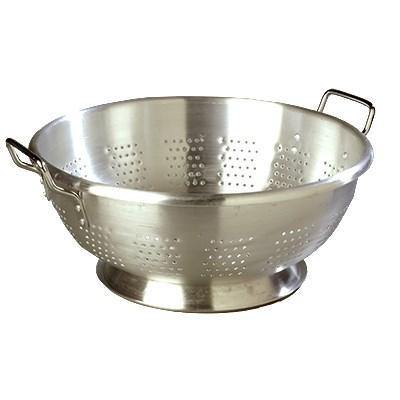Carlisle 60280 16-1/2" Round Colander with 16 Qt Capacity, Aluminum