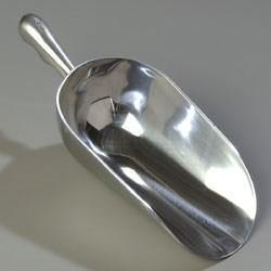 Carlisle 606040 12"L Scoop with 38 Oz Capacity, Aluminum