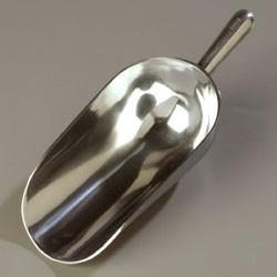 Carlisle 606055 14" Scoop with 58 Oz Capacity, Aluminum