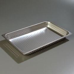 Carlisle 607002P Durapan Full Size 2-1/2" Deep Perforated Anti-Jam Stainless Steel Steam Table / Hotel Pan - 24 Gauge