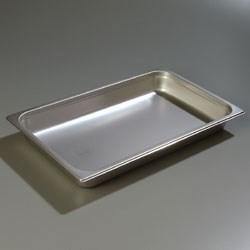 Carlisle 607002 Durapan Full Size 2-1/2" Deep Anti-Jam Stainless Steel Steam Table / Hotel Pan - 24 Gauge