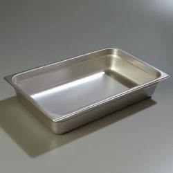 Carlisle 607004 Durapan Full Size 4" Deep Anti-Jam Stainless Steel Steam Table / Hotel Pan - 24 Gauge