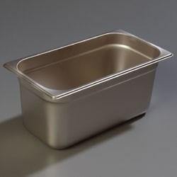 Carlisle 607136 Durapan 1/3 Size 6" Deep Anti-Jam Steam Table Pan, 24 Gauge