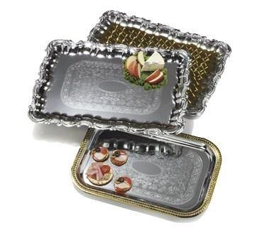 Carlisle 608918 Rectangular Celebration Tray - 21 X 15" Chrome-Plated