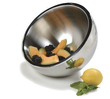 Carlisle 609201 8"Dia. Dual Angle Bowl, Round, Stainless Steel