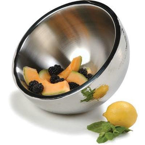 Carlisle 609202 10" Round Dual Angle Bowl 3.38 Qt Capacity, Stainless