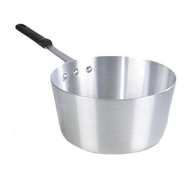 Carlisle 61704 4 1/2 Qt Aluminum Saucepan with Solid Silicone Handle