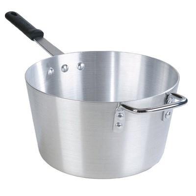 Carlisle 61708 8-1/2 Qt Aluminum Saucepan with Solid Silicone Handle