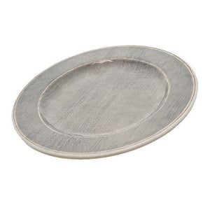 Carlisle 6400118 Grove 11" Melamine Dinner Plate, Smoke Gray