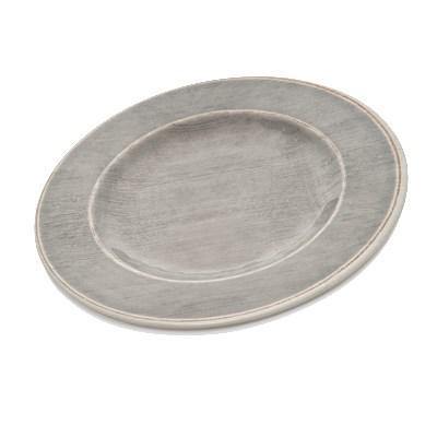 Carlisle 6400218 Grove 9" Melamine Salad Plate, Smoke Gray