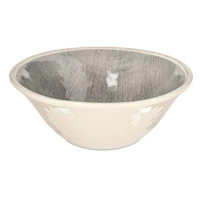 Carlisle 6401318 Grove 27 Oz Melamine Ice Cream Bowl, Smoke Gray