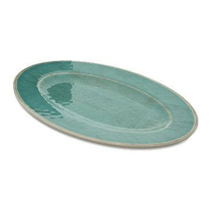 Carlisle 6402015 Grove 12" X 8" Oval Melamine Platter, Aqua