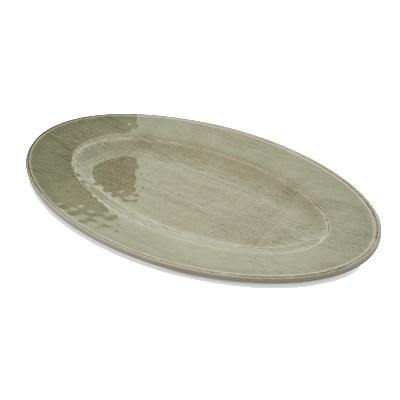 Carlisle 6402046 Grove 12" X 8" Oval Melamine Platter, Jade