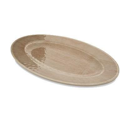 Carlisle 6402070 Grove 12" X 8" Oval Melamine Platter, Adobe