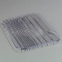 Carlisle 645007 Festival 15" X 10-3/4" Rectangular Plastic Catering Tray