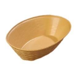 Carlisle 650467 Oval Bread Basket - 9" X 6-1/4", Polypropylene, Straw