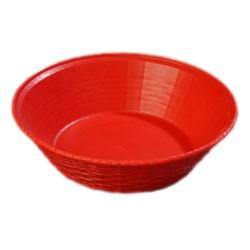 Carlisle 652405 9" Round Bread Basket, Polypropylene, Red