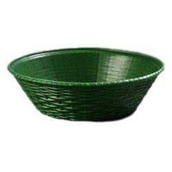 Carlisle 652409 9" Round Bread Basket, Polypropylene, Green