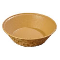 Carlisle 652467 9" Round Bread Basket, Polypropylene, Straw