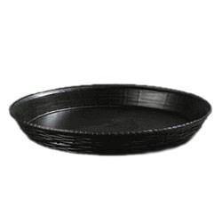 Carlisle 652603 12" Round Bread Basket, Polypropylene, Black