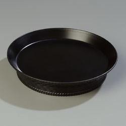 Carlisle 652703 10-3/8" Plastic Platter, Black