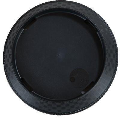 Carlisle 652803 9" Plastic Platter, Black