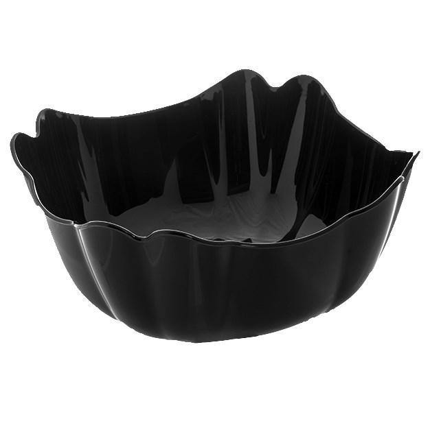 Carlisle 653203 Orchid 3 Qt. Black Deli Bowl