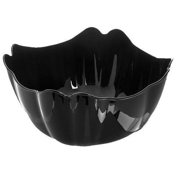 Carlisle 653403 Orchid 6.8 Qt. Black Deli Bowl