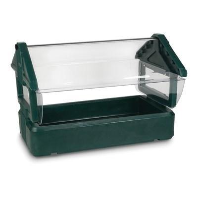 Carlisle 660008 Table Top Food Bar - (3) Full-Size Pan Capacity, Polyethylene, Forest Green