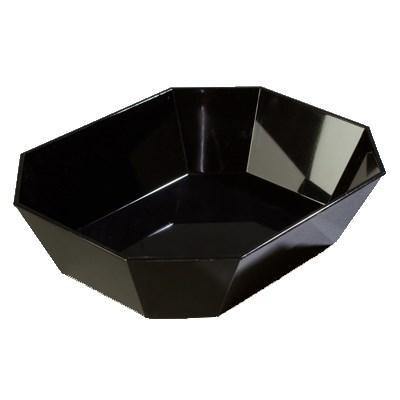 Carlisle 671603 Octagonal Deli Crock with 10 Lb Capacity, Plastic, Black