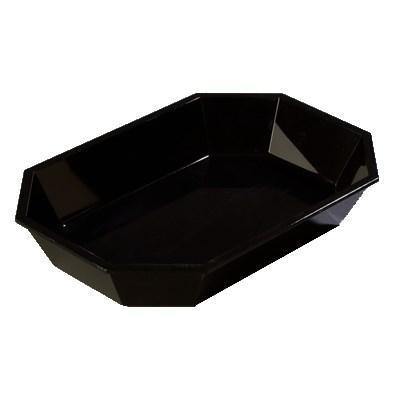 Carlisle 672303 Octagonal Deli Crock with 2-1/2 Lb Capacity, Plastic, Black