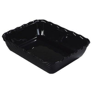 Carlisle 696603 Rectangular Salad Crock 10 Lb Capacity, Plastic, Black