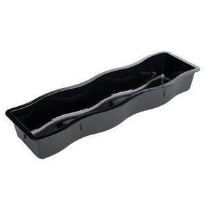 Carlisle 698203 Modular Displayware 1/2 Size Long Black Wavy Edge Food Pan 3" Deep