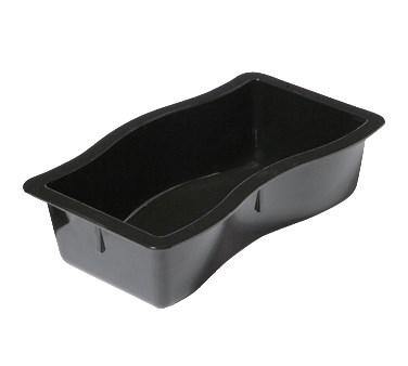 Carlisle 698403 Modular Displayware 1/2 Size Black Wavy Edge Food Pan 2-1/2" Deep