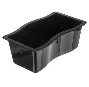 Carlisle 6984403 Modular Displayware 1/2 Size Black Wavy Edge Food Pan 4" Deep