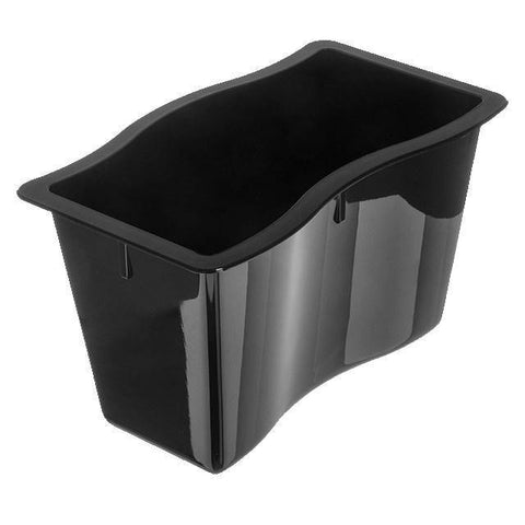 Carlisle 6984603 Modular Displayware 1/2 Size Black Wavy Edge Food Pan 6" Deep