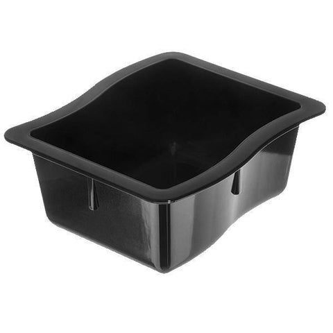 Carlisle 698603 Modular Displayware 1/3 Size Black Wavy Edge Food Pan 2-1/2" Deep