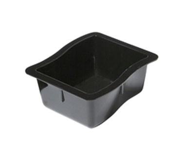 Carlisle 6986603 Modular Displayware 1/3 Size Black Wavy Edge Food Pan 6" Deep