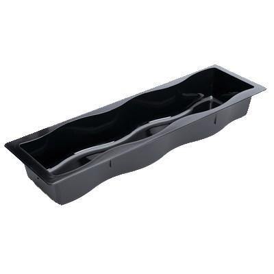 Carlisle 699003 Modular Displayware 1/2 Size Long Black Straight Edge Food Pan