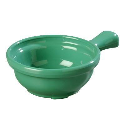 Carlisle 700609 4-5/8" Round Handled Soup Bowl 8 Oz Capacity, Plastic, Meadow Green