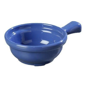 Carlisle 700614 4-5/8" Round Handled Soup Bowl 8 Oz Capacity, Plastic, Ocean Blue