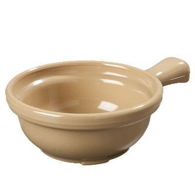 Carlisle 700619 4-5/8" Round Handled Soup Bowl 8 Oz Capacity, Plastic, Stone