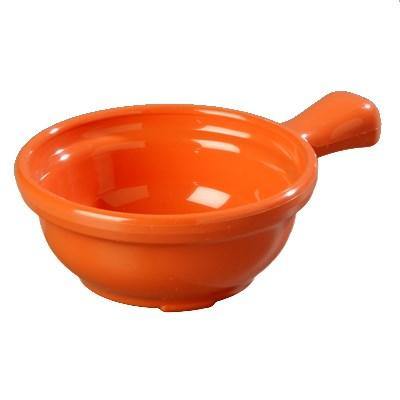 Carlisle 700652 4-5/8" Round Handled Soup Bowl 8 Oz Capacity, Plastic, Sunset