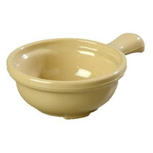 Carlisle 700819 5-1/4" Round Handled Soup Bowl 12 Oz Capacity, Plastic, Stone