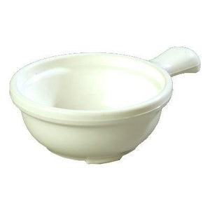 Carlisle 742002 5-5/16" Round Handled Soup Bowl with 12 Oz Capacity, Polycarbonate, White