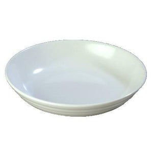 Carlisle 791302 White 13" Melamine 10 Lb. Round Deli Crock