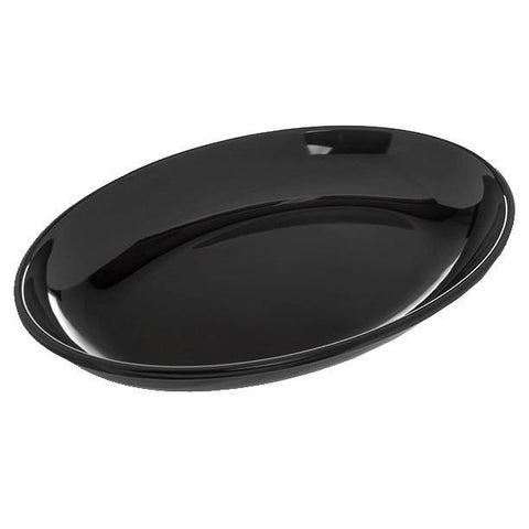 Carlisle 791403 14" X 10" Black Oval Platter