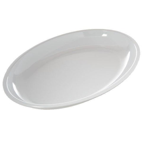 Carlisle 791802 19-3/16" X 13-3/4" White Oval Platter