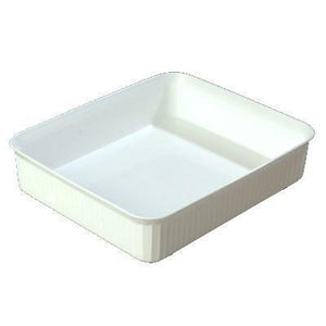 Carlisle 811202 White 10 Lb. Rectangular Deli Crock