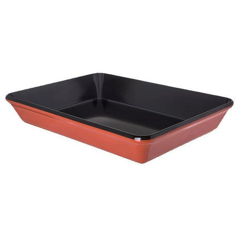 Carlisle 8920406 Melamine Platter, 14" X 9-1/2", Black